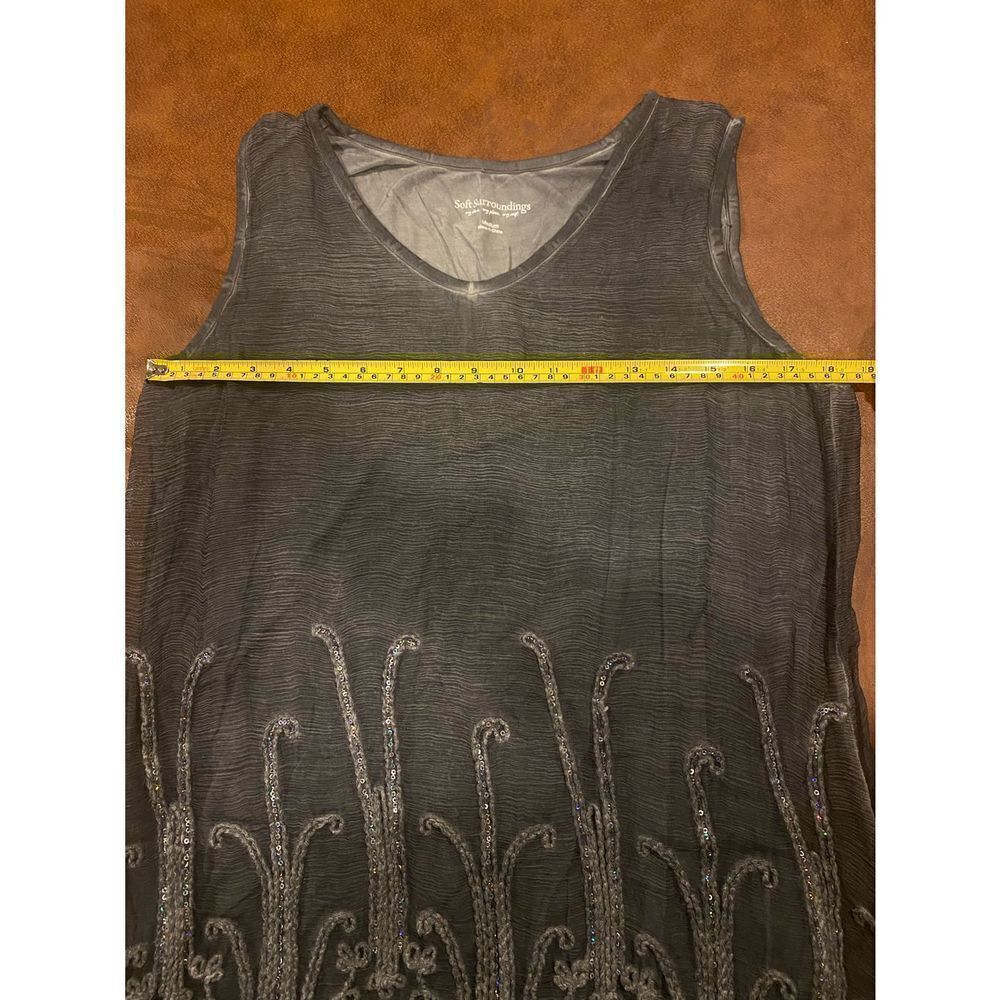 Soft Surroundings Silk Romance Tunic Blouse Size Medium NWOT - Picture 7 of 8